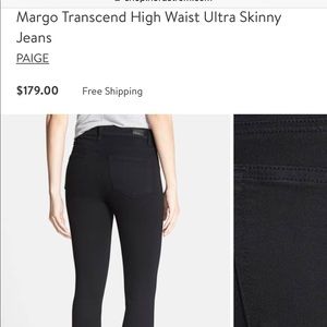 OBO! PAIGE High Rise Ultra Skinny Margot Crop